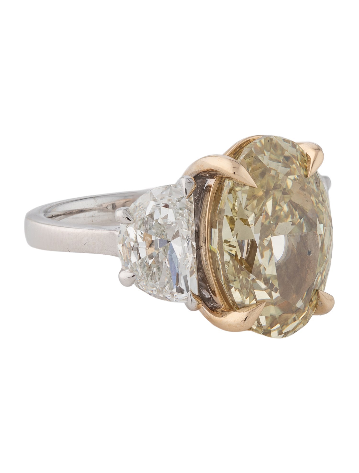 Badgley Mischka 14K 10.90ct Lab-Grown Diamond Engagement Ring