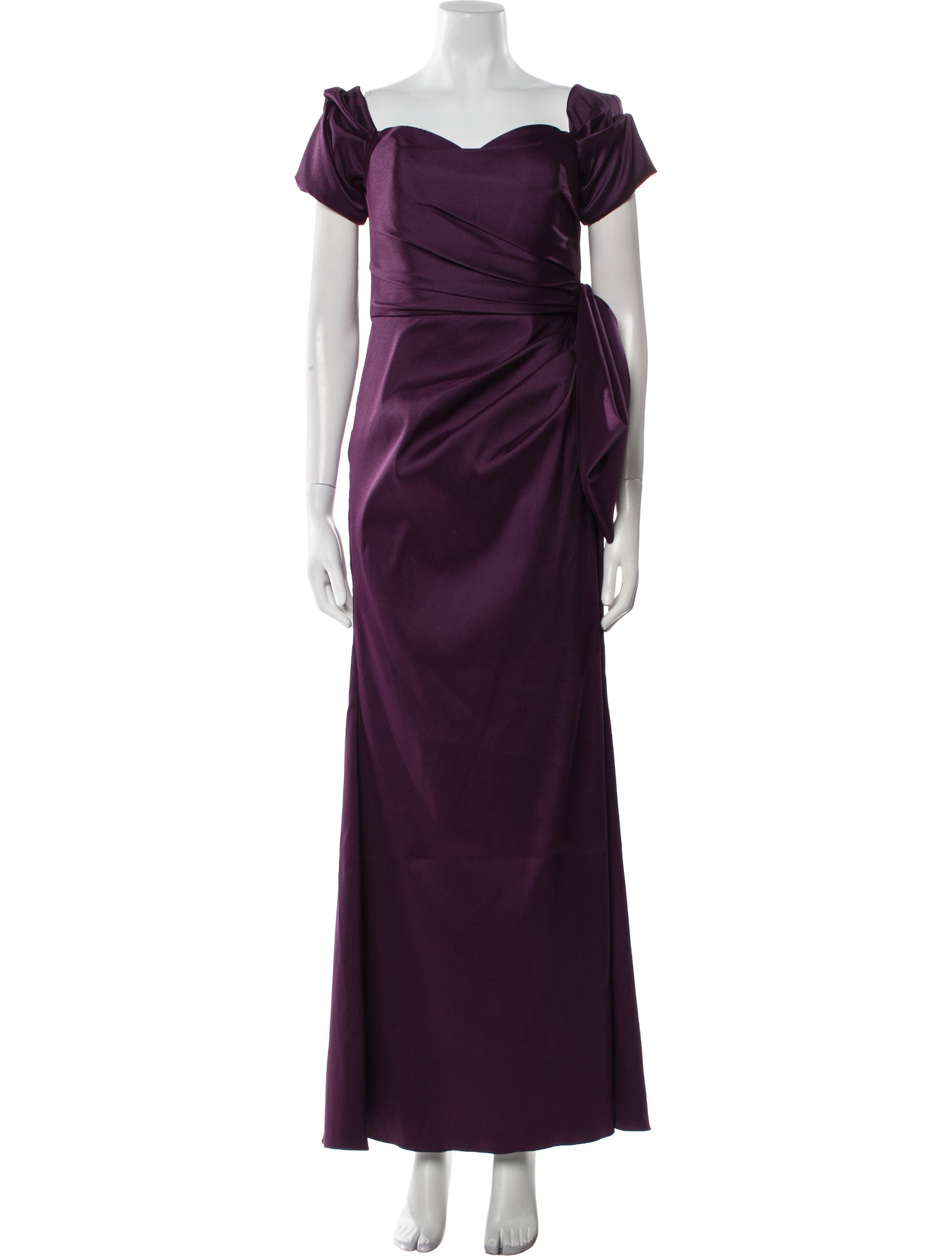 Badgley Mischka Square Neckline Long Dress