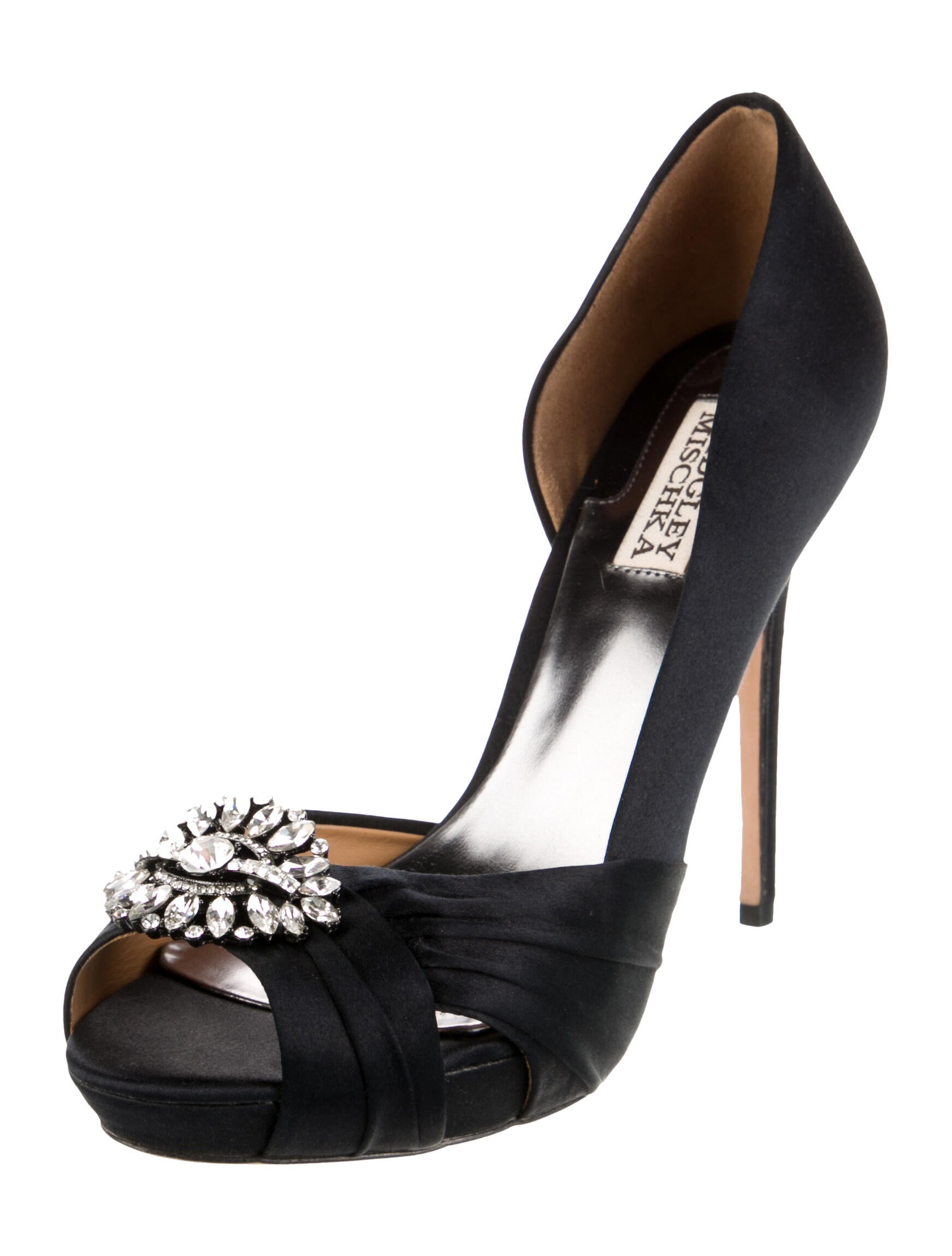 Badgley Mischka Satin Bow Accents Sandals