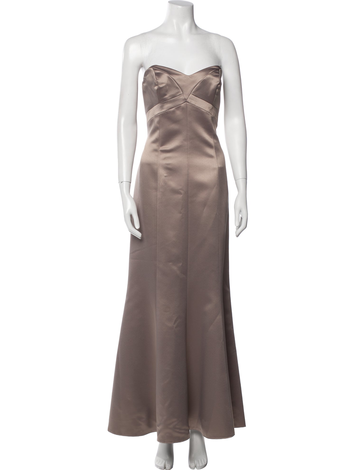 Badgley Mischka Strapless Long Dress