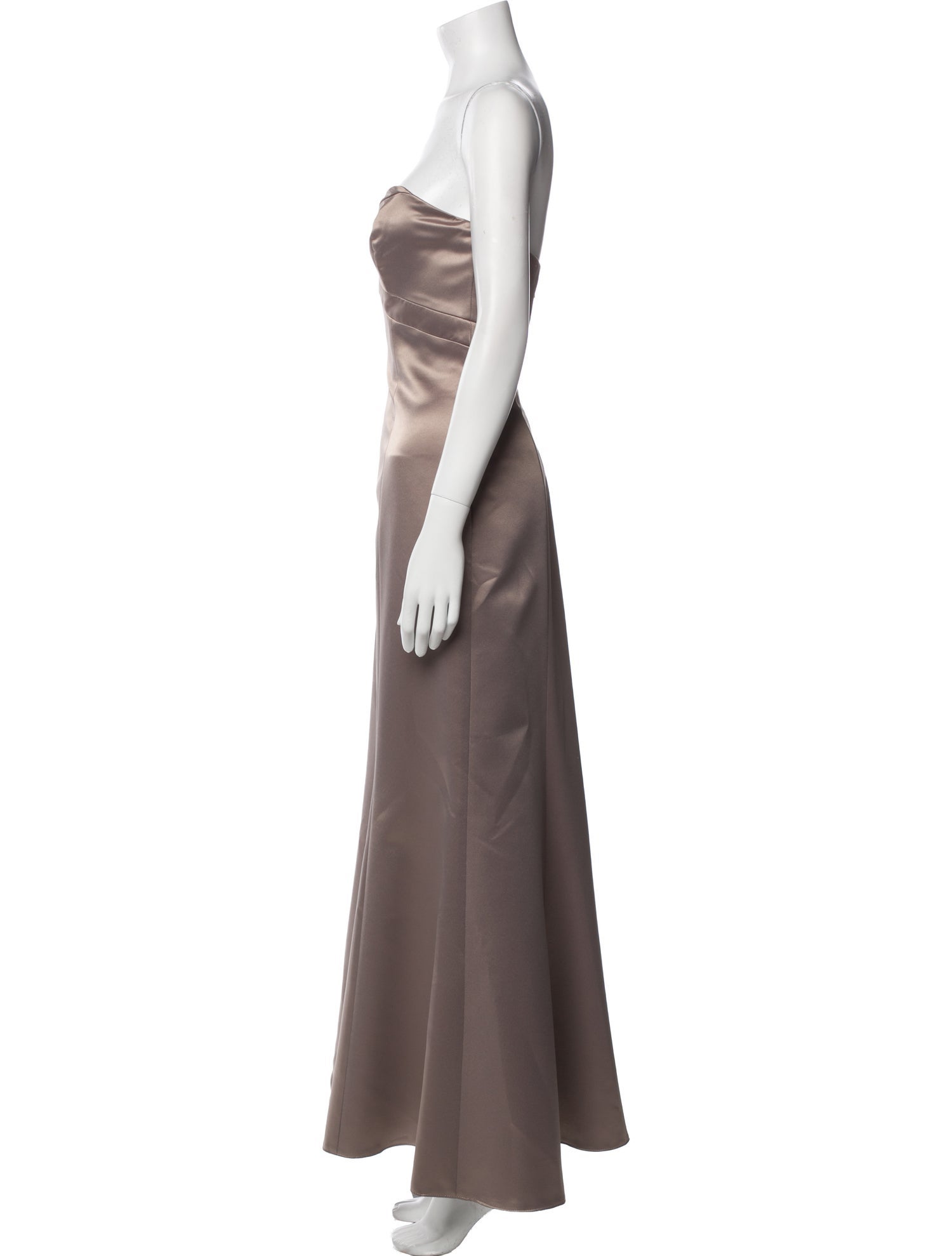 Badgley Mischka Strapless Long Dress