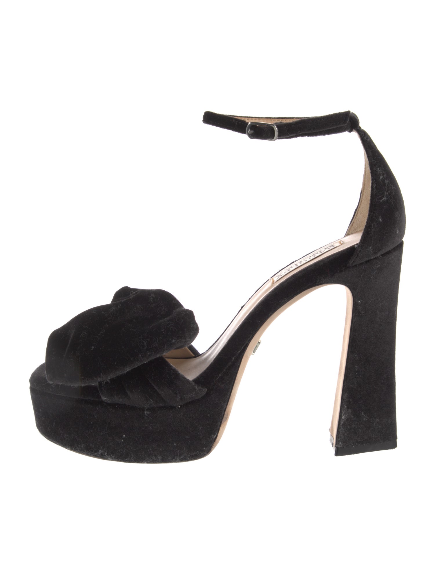Badgley Mischka Velvet Sandals