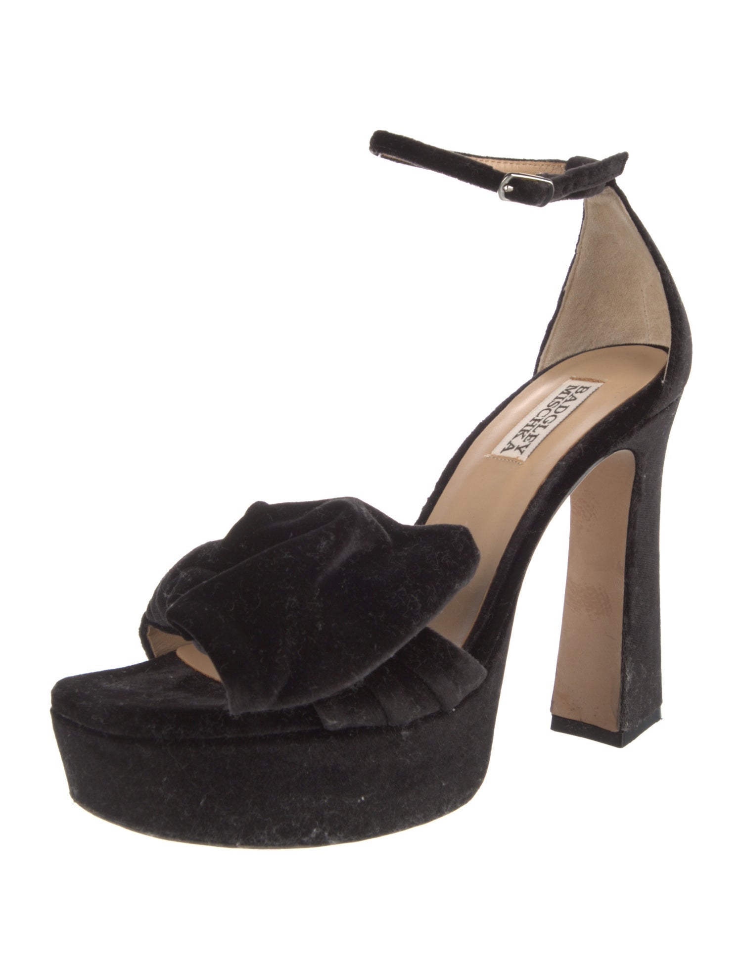 Badgley Mischka Velvet Sandals