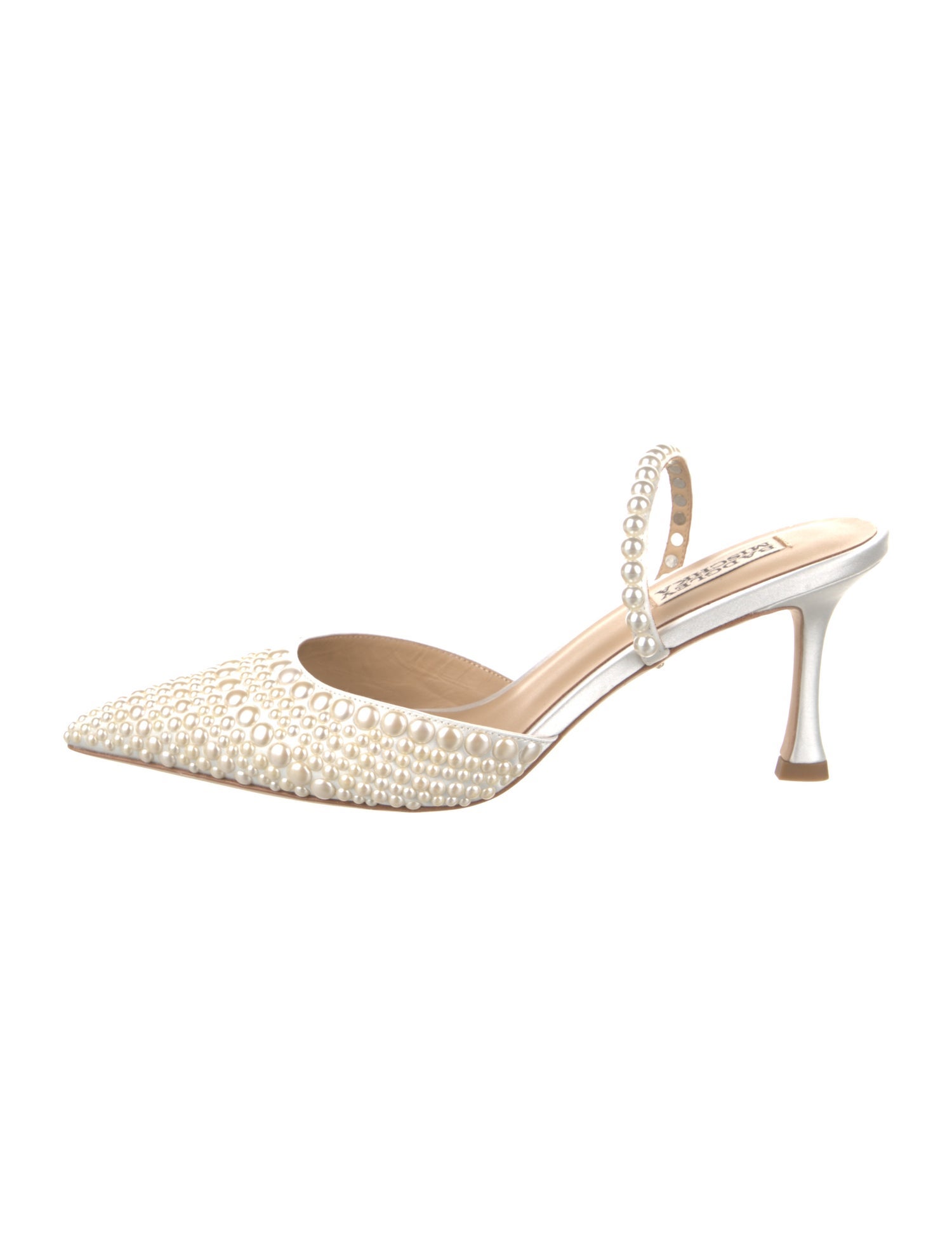 Badgley Mischka Satin Slingback Pumps