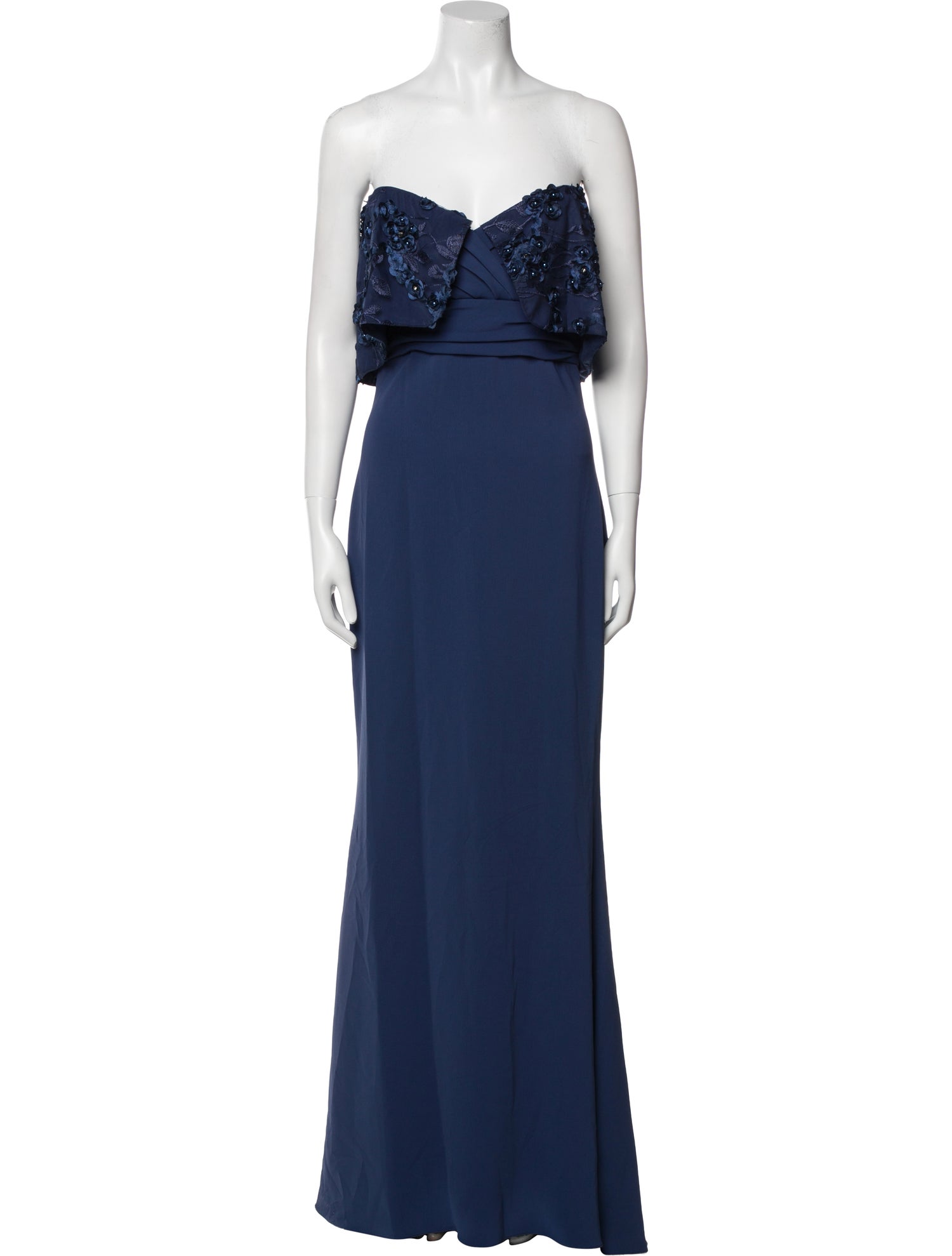 Badgley Mischka Silk Long Dress