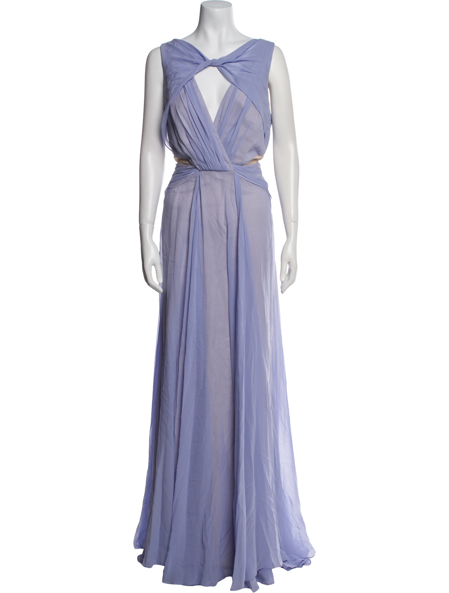 Badgley Mischka Silk Long Dress