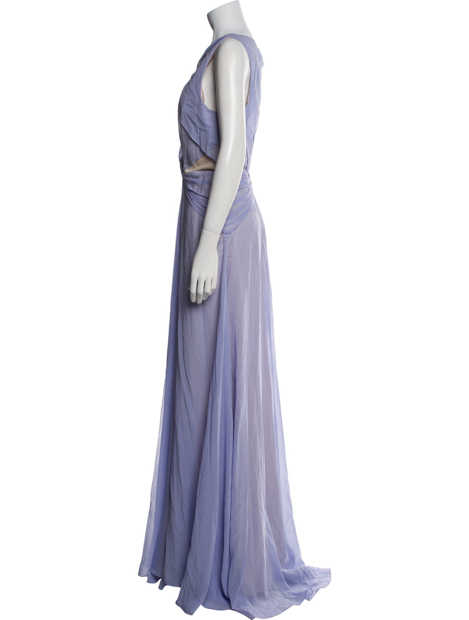 Badgley Mischka Silk Long Dress