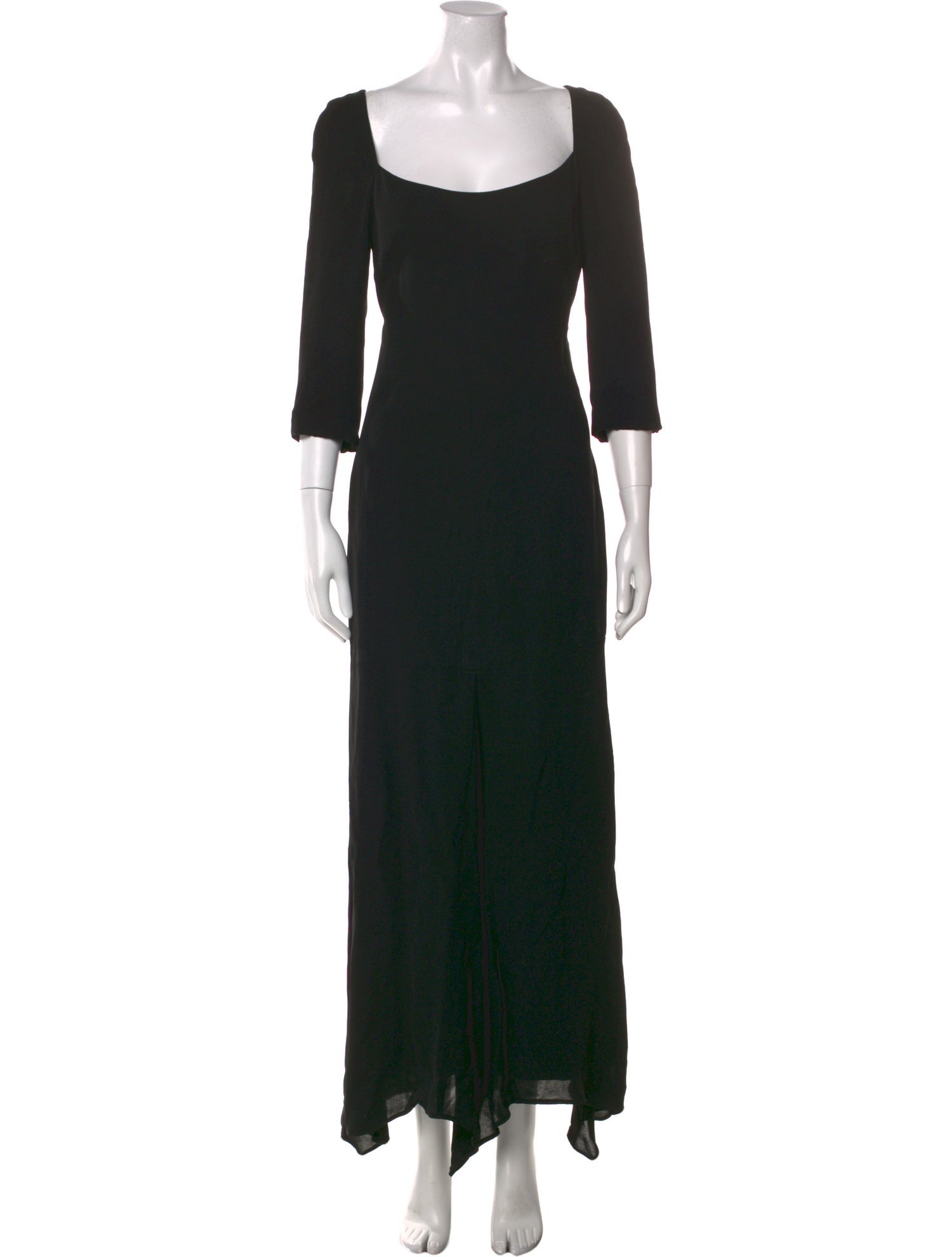 Badgley Mischka Square Neckline Long Dress