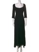 Badgley Mischka Square Neckline Long Dress