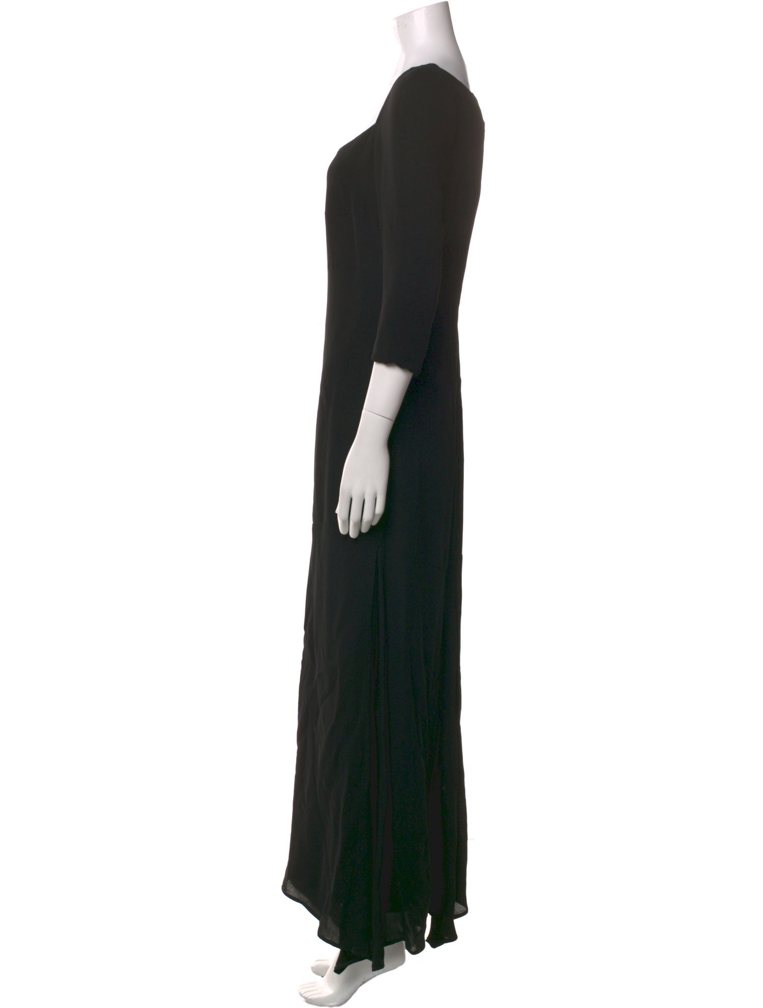 Badgley Mischka Square Neckline Long Dress