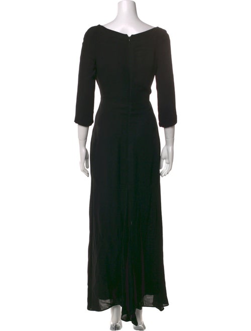 Badgley Mischka Square Neckline Long Dress