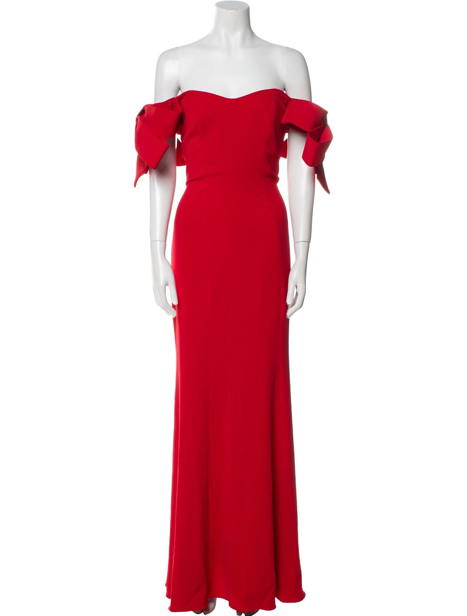 Badgley Mischka Off-The-Shoulder Long Dress w/ Tags