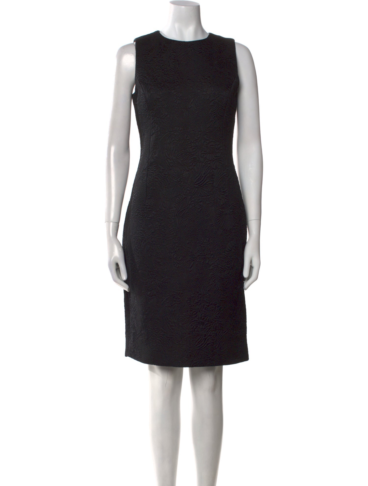 Badgley Mischka Wool Knee-Length Dress