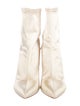 Badgley Mischka Satin Crystal Embellishments Boots