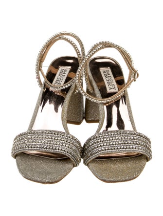 Badgley Mischka Glitter Accents Sandals