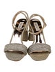 Badgley Mischka Glitter Accents Sandals