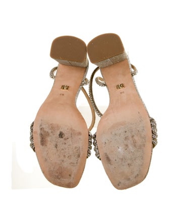 Badgley Mischka Glitter Accents Sandals