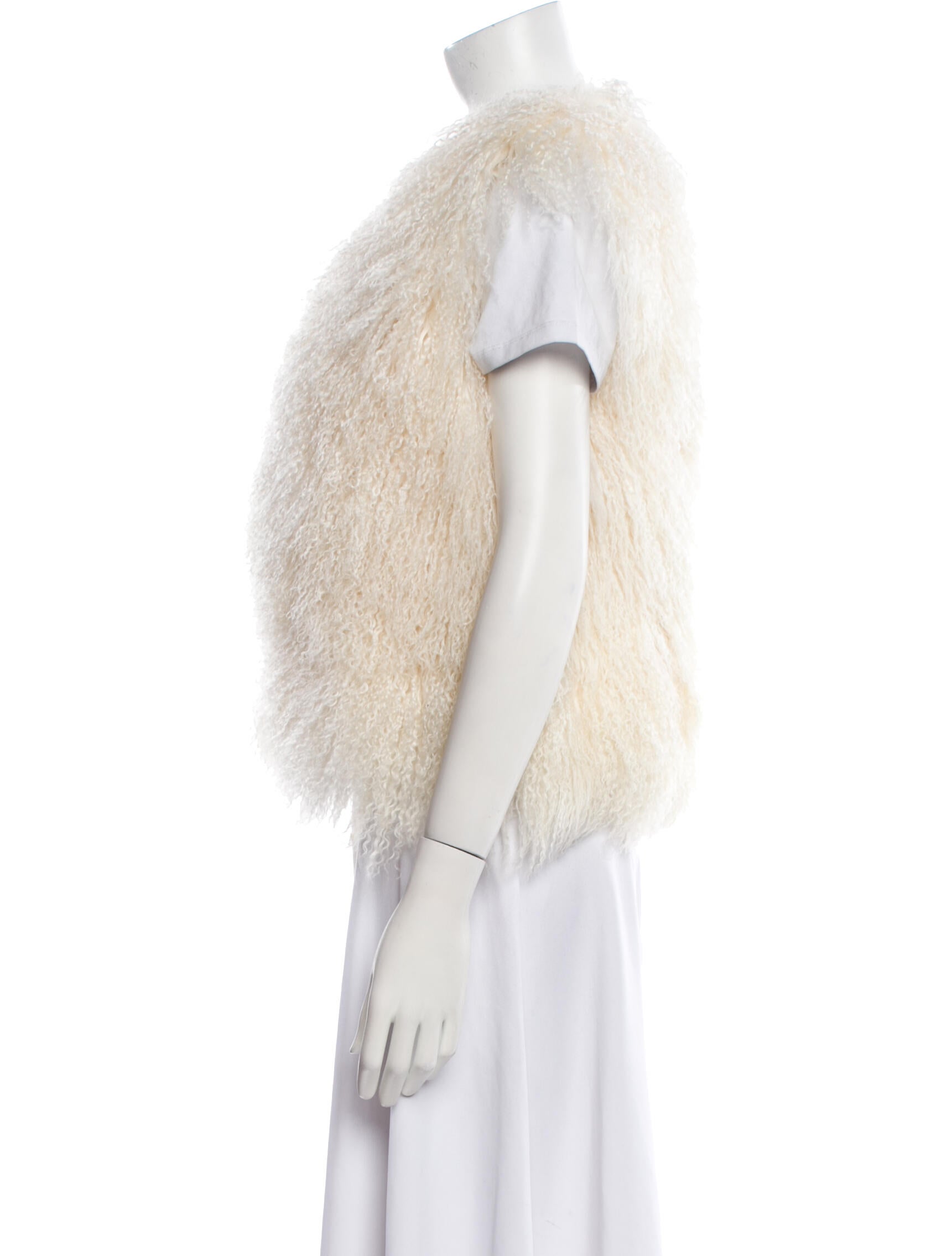 Badgley Mischka Fur Vest