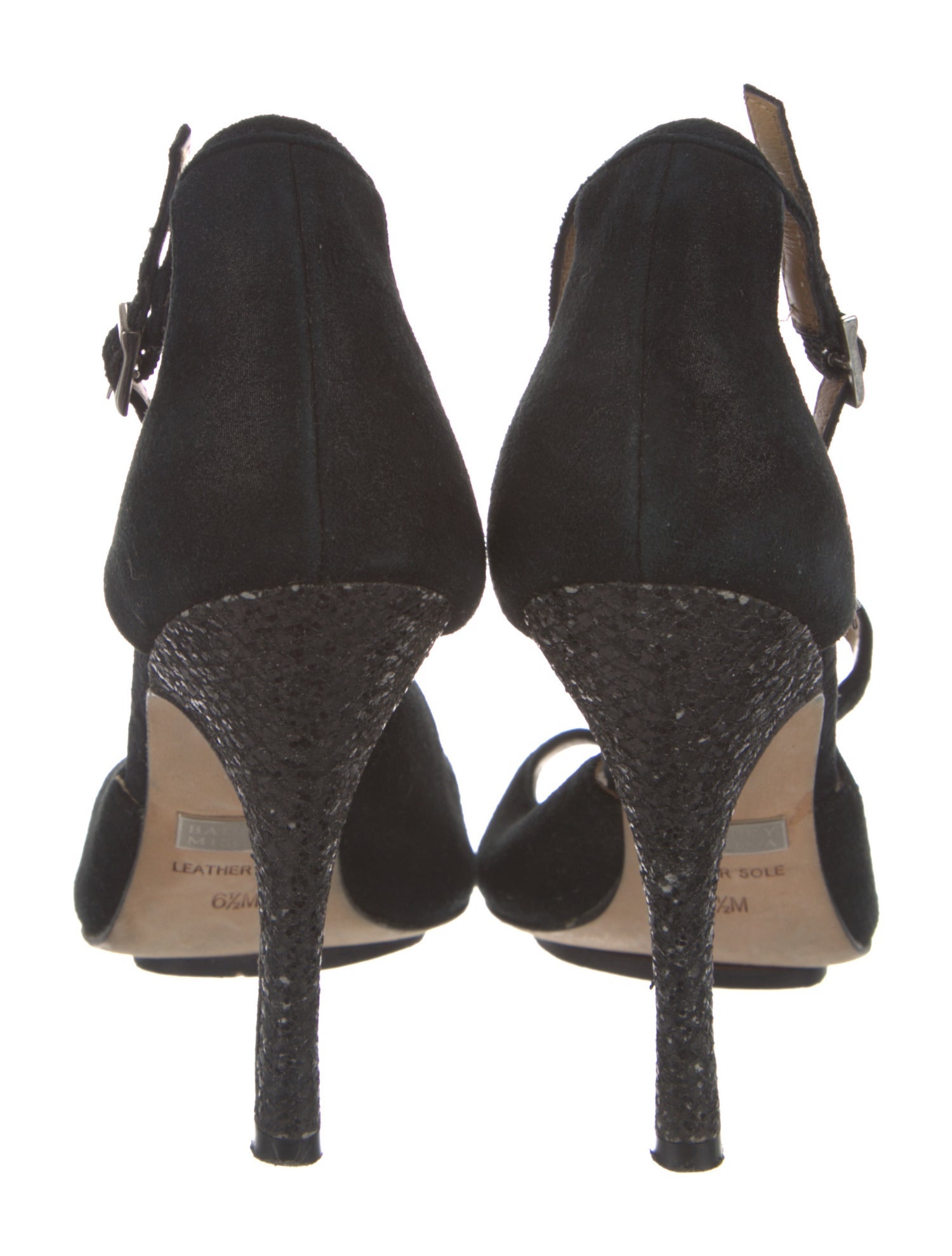 Badgley Mischka Satin Crystal Embellishments Pumps