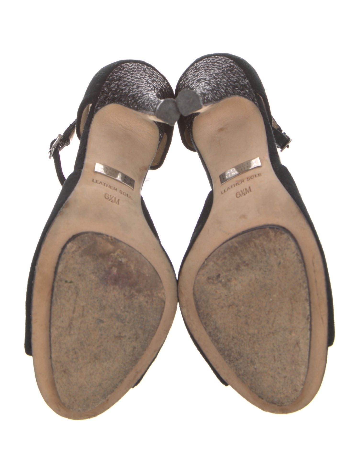 Badgley Mischka Satin Crystal Embellishments Pumps