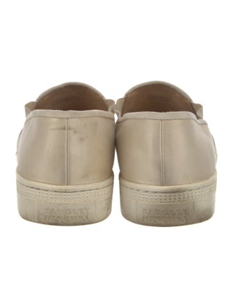Badgley Mischka Satin Crystal Embellishments Sneakers