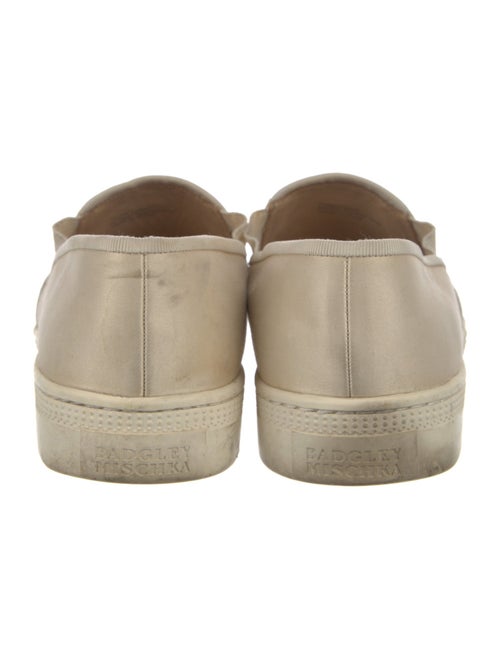 Badgley Mischka Satin Crystal Embellishments Sneakers