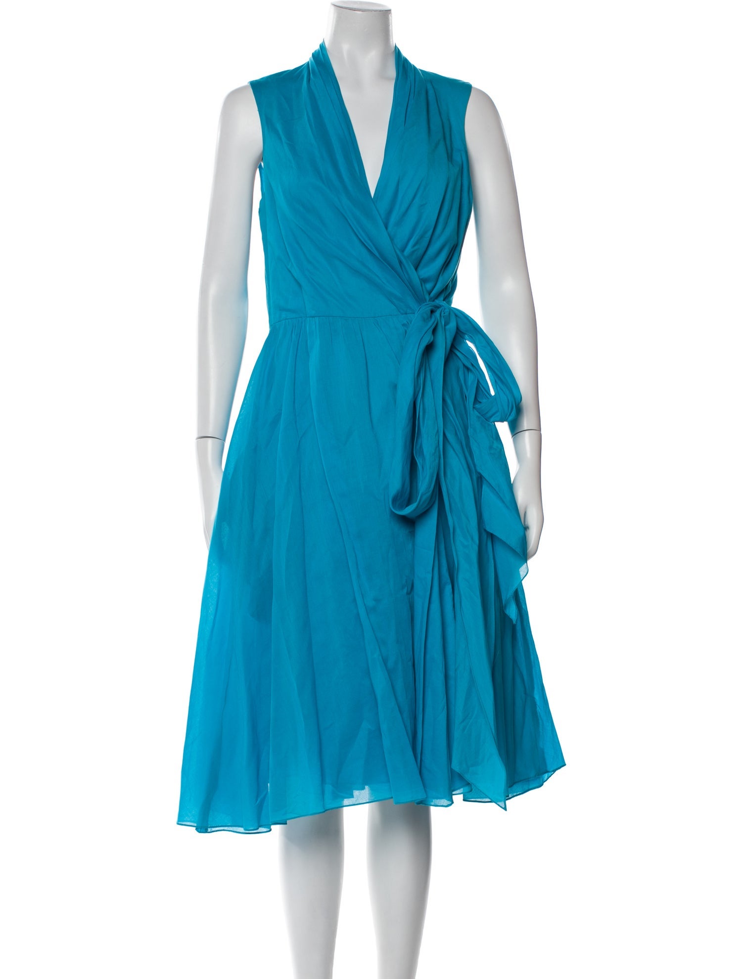 Badgley Mischka V-Neck Midi Length Dress