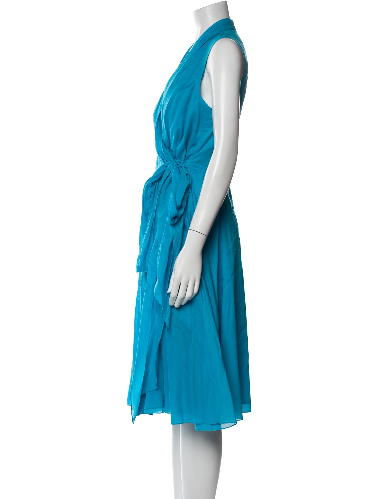 Badgley Mischka V-Neck Midi Length Dress