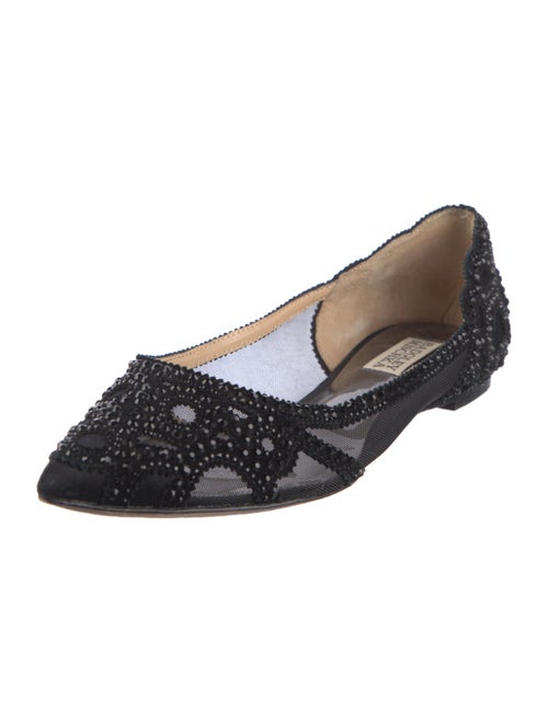 Badgley Mischka Mesh Mesh Accents D'Orsay Flats