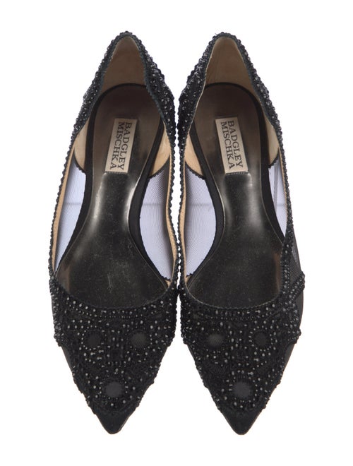 Badgley Mischka Mesh Mesh Accents D'Orsay Flats