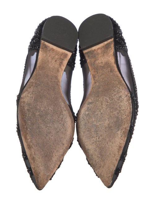 Badgley Mischka Mesh Mesh Accents D'Orsay Flats