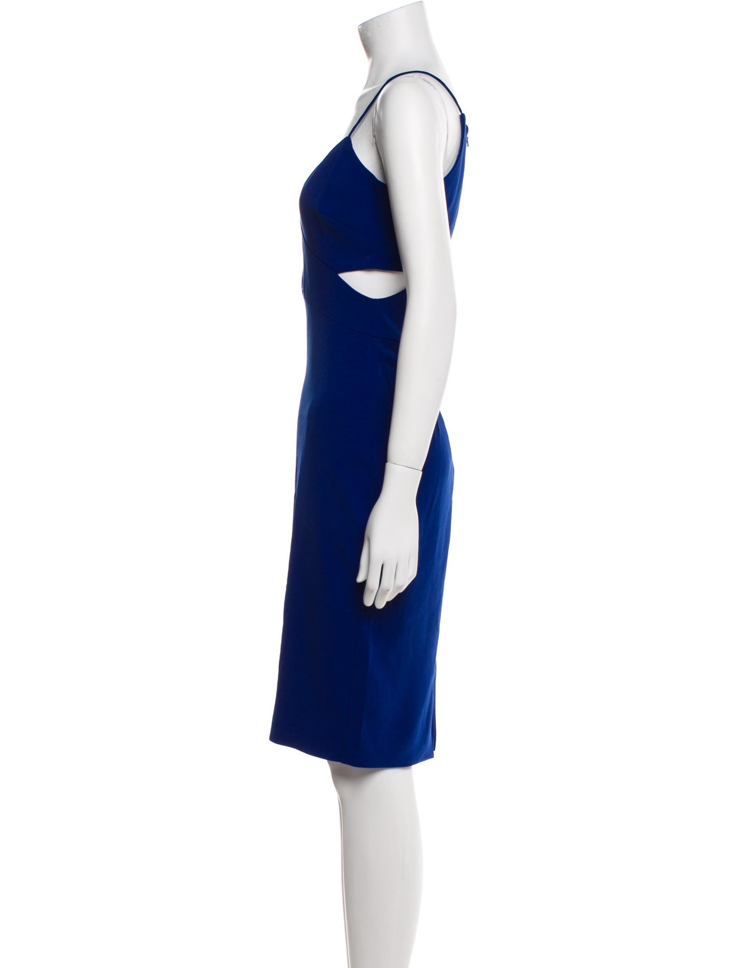 Badgley Mischka V-Neck Knee-Length Dress