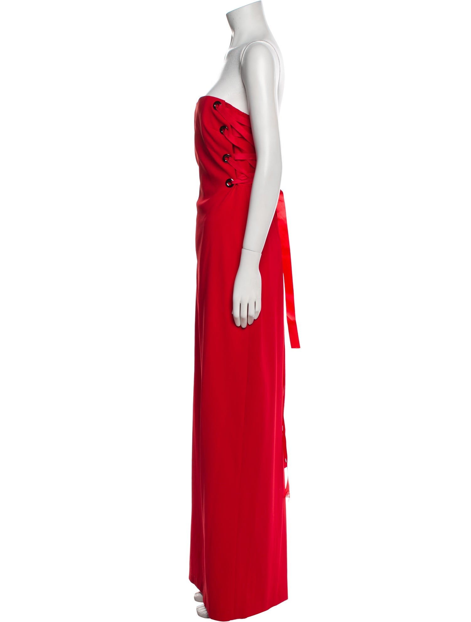 Badgley Mischka Strapless Long Dress