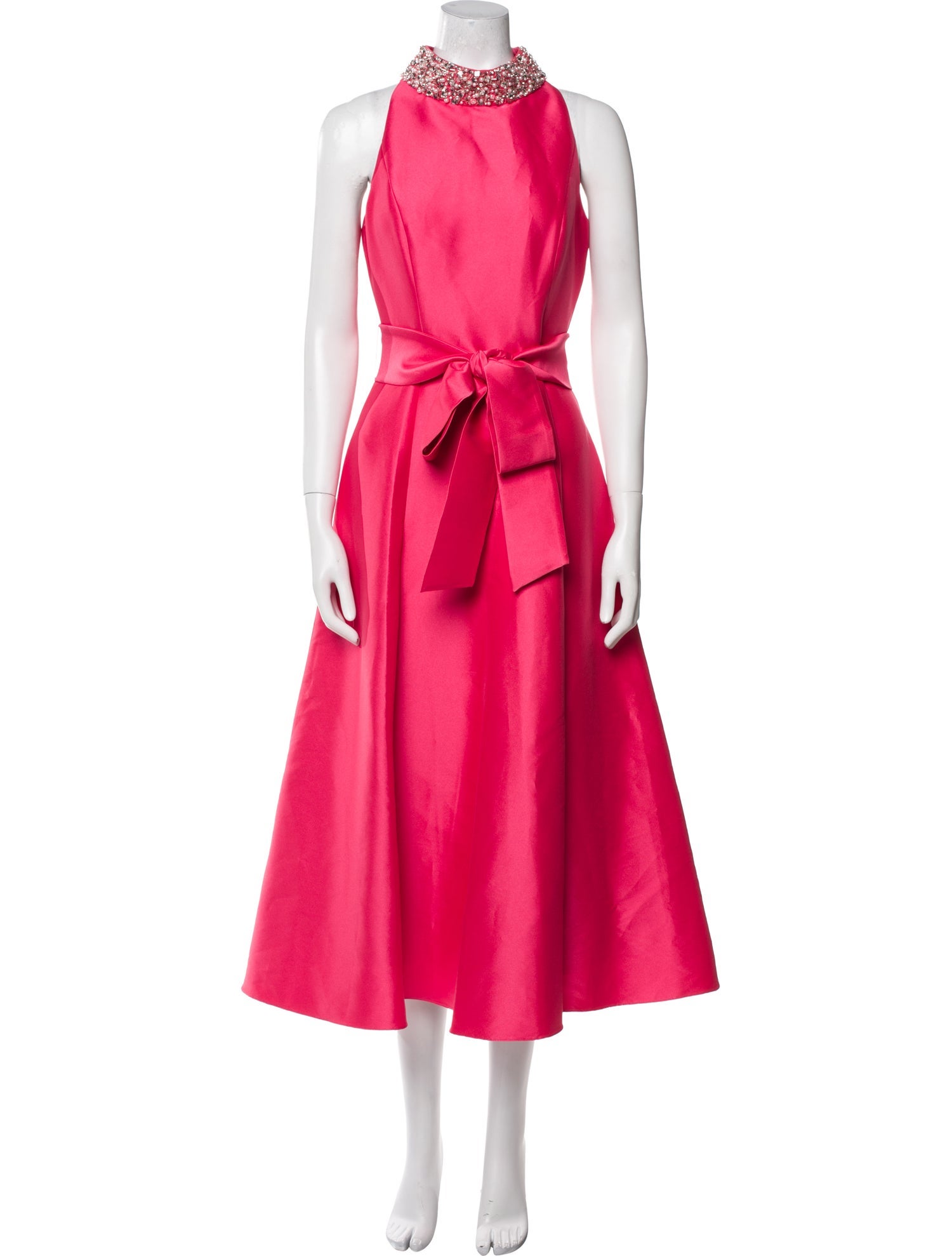 Badgley Mischka Mock Neck Midi Length Dress w/ Tags