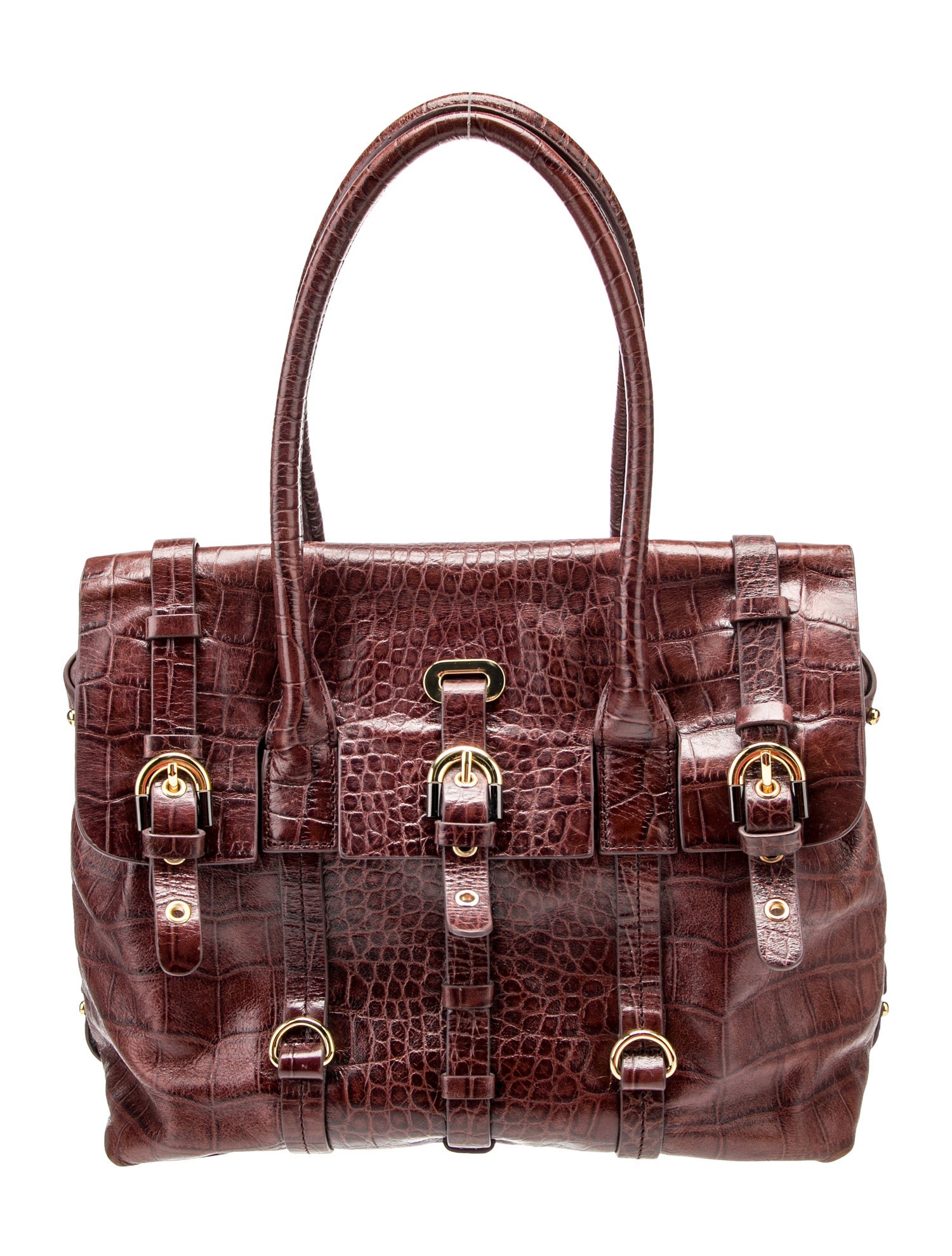 Badgley Mischka Leather Top Handle Bag