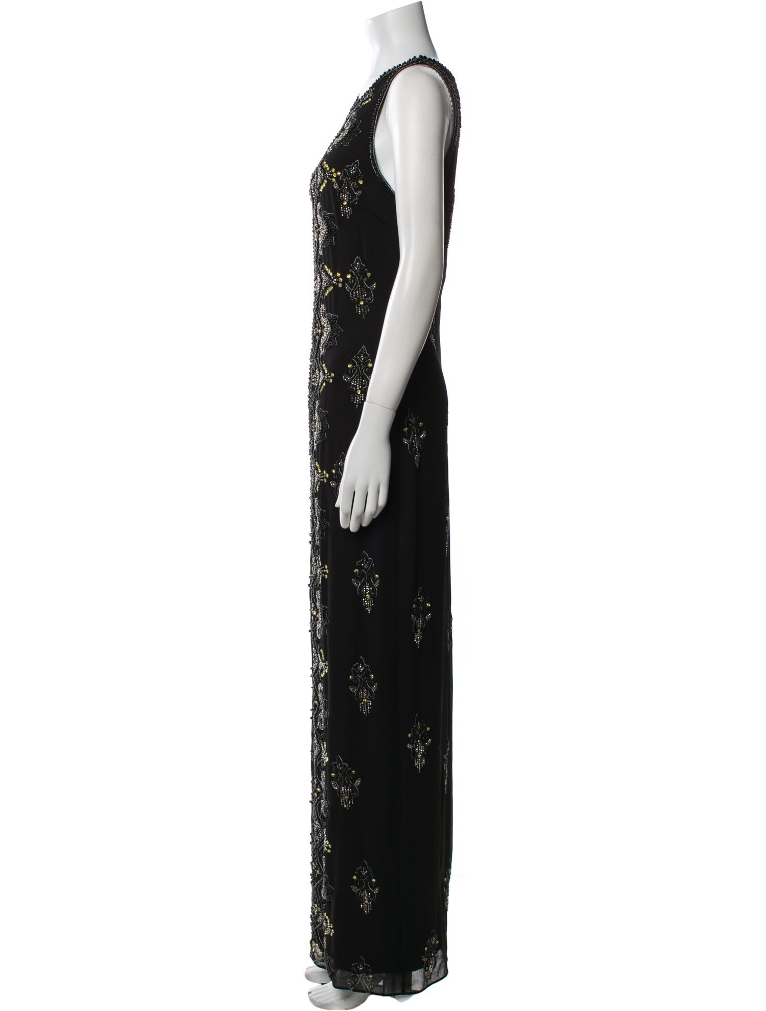 Badgley Mischka Patterned Long Dress