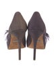 Badgley Mischka Suede Feather Trim Pumps
