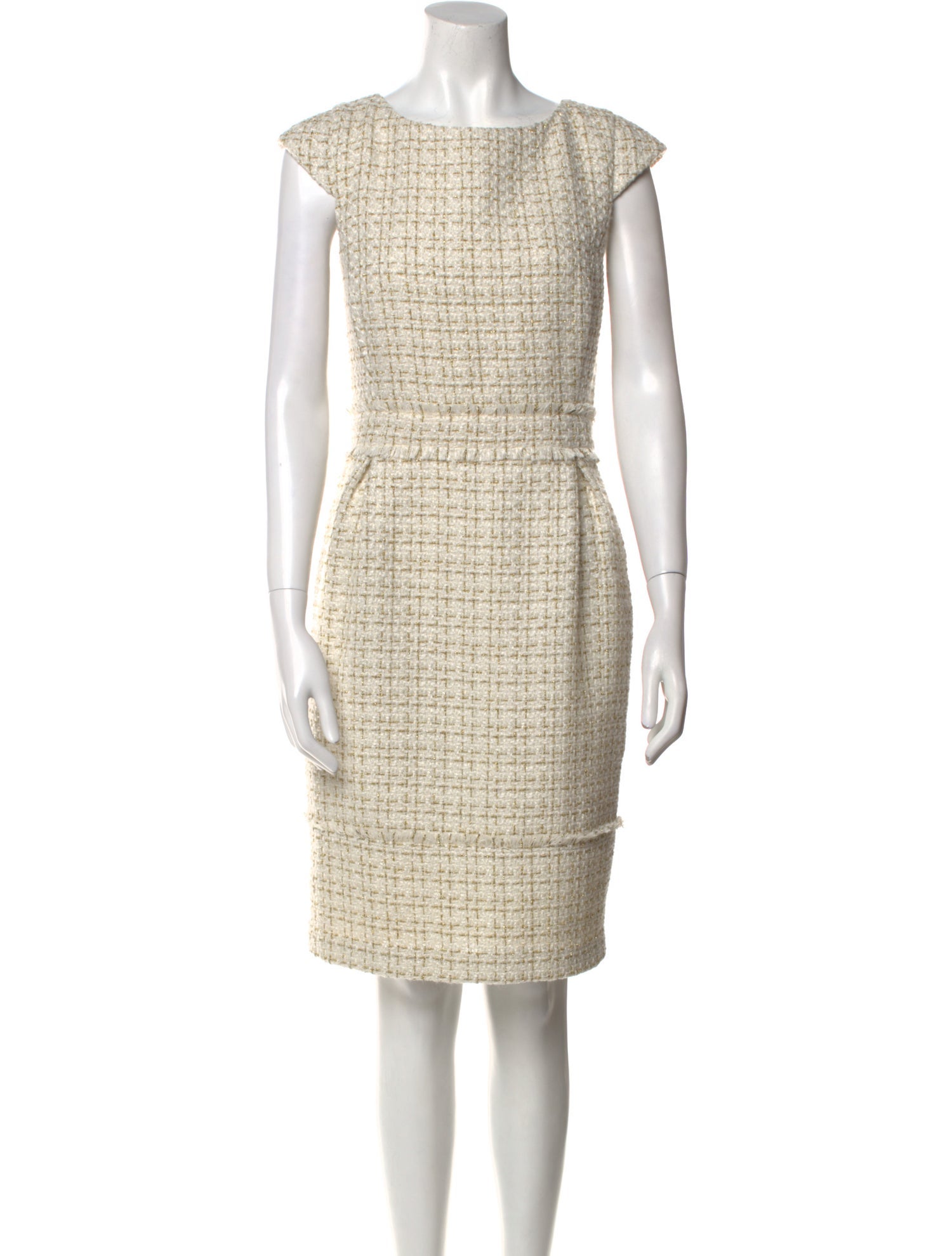 Badgley Mischka Tweed Pattern Knee-Length Dress w/ Tags