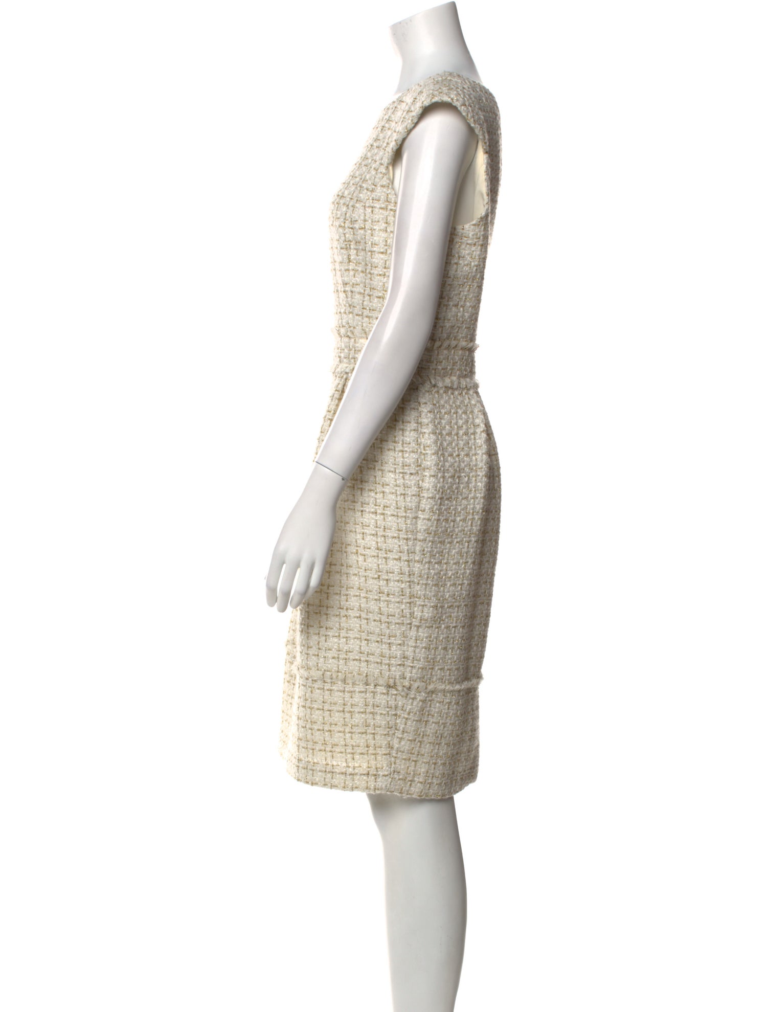 Badgley Mischka Tweed Pattern Knee-Length Dress w/ Tags
