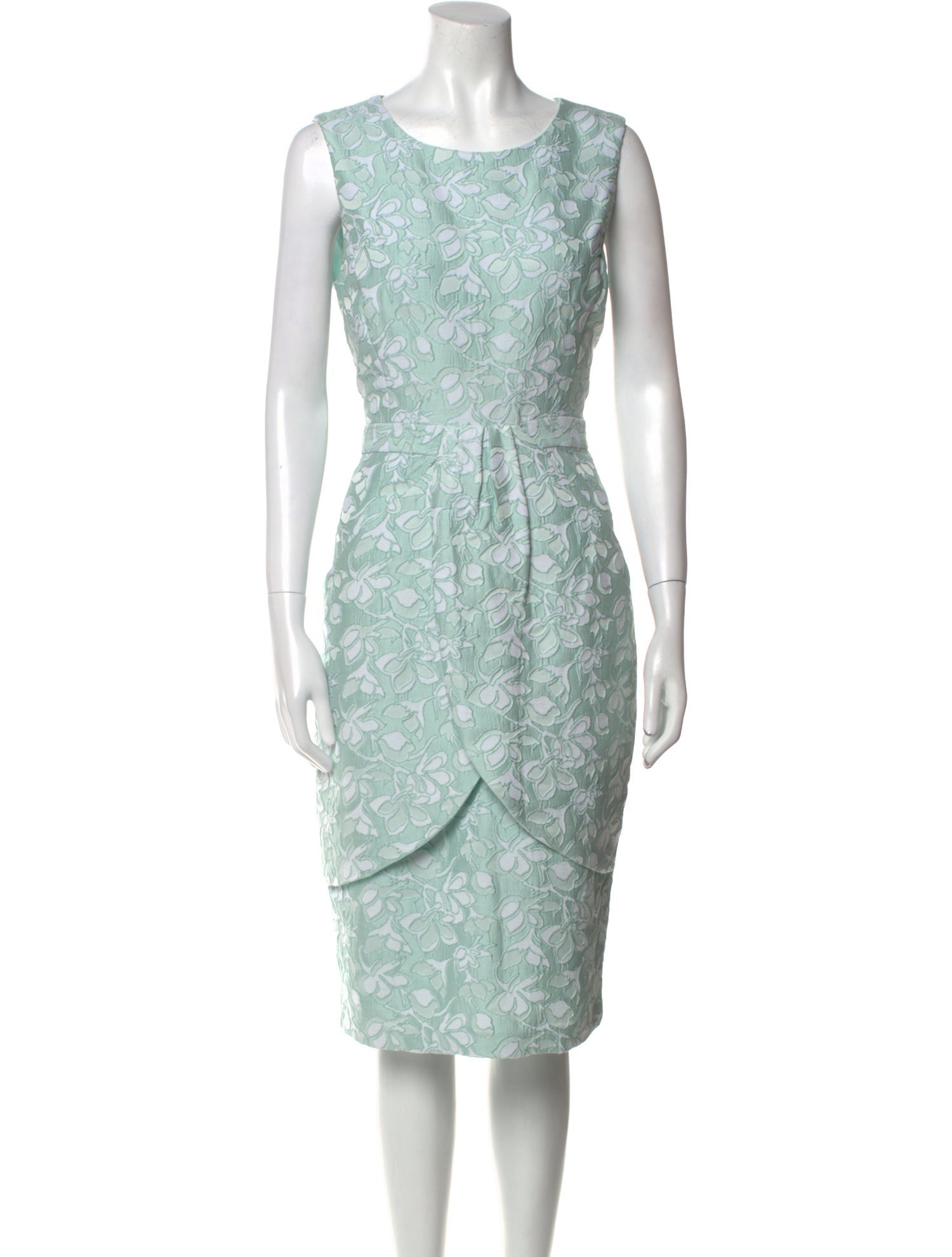 Badgley Mischka Printed Midi Length Dress