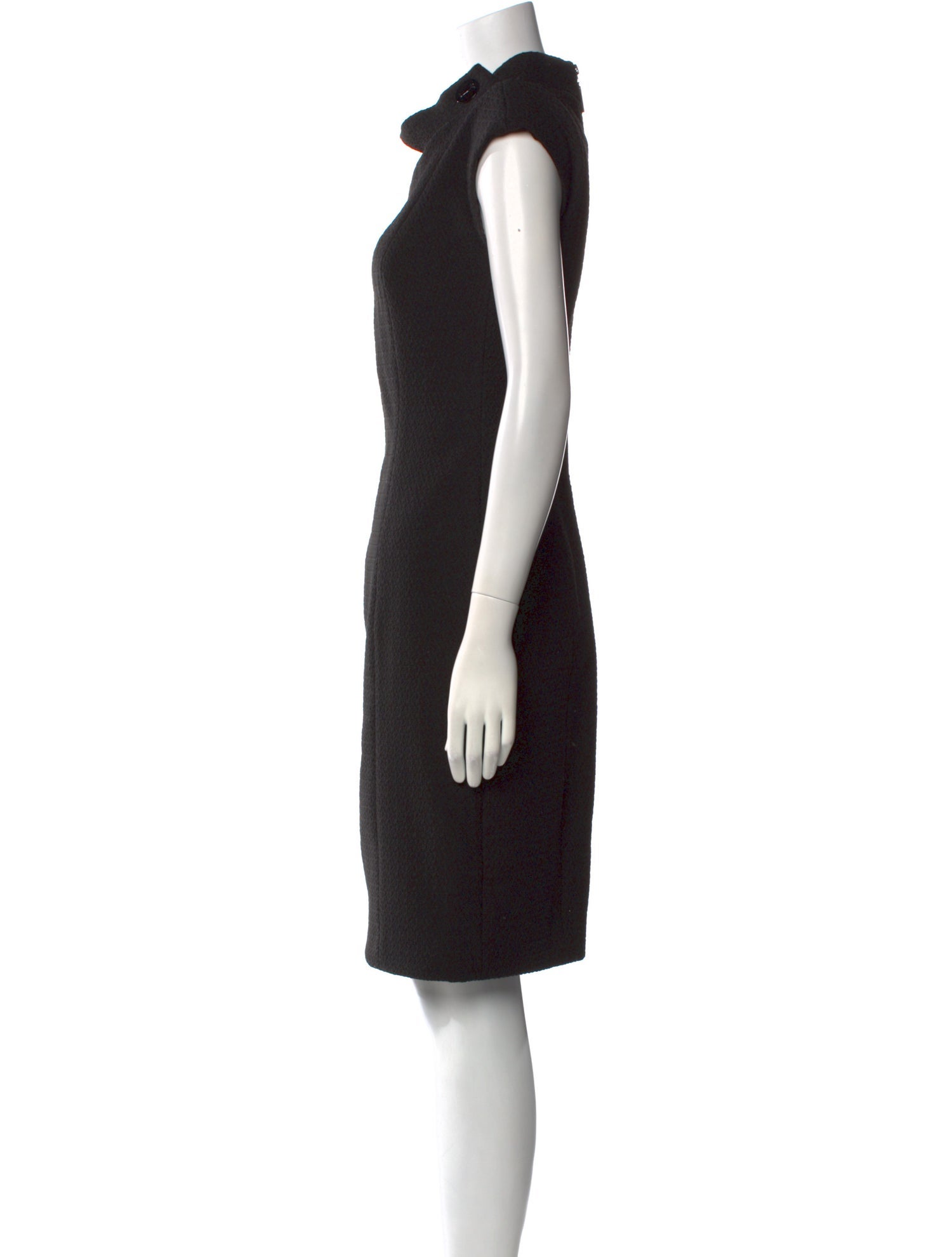 Badgley Mischka Cowl Neck Knee-Length Dress