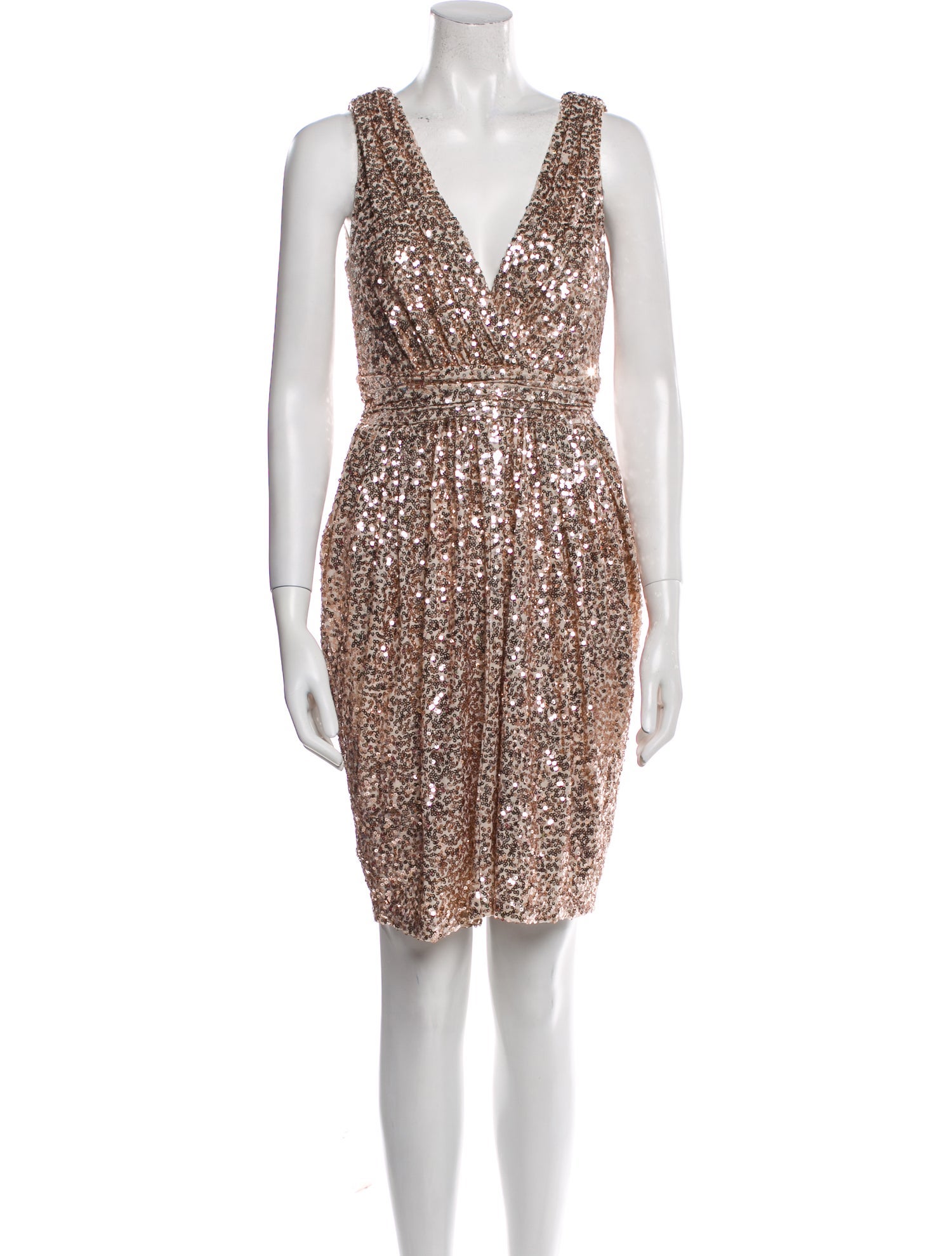 Badgley Mischka Nylon Knee-Length Dress