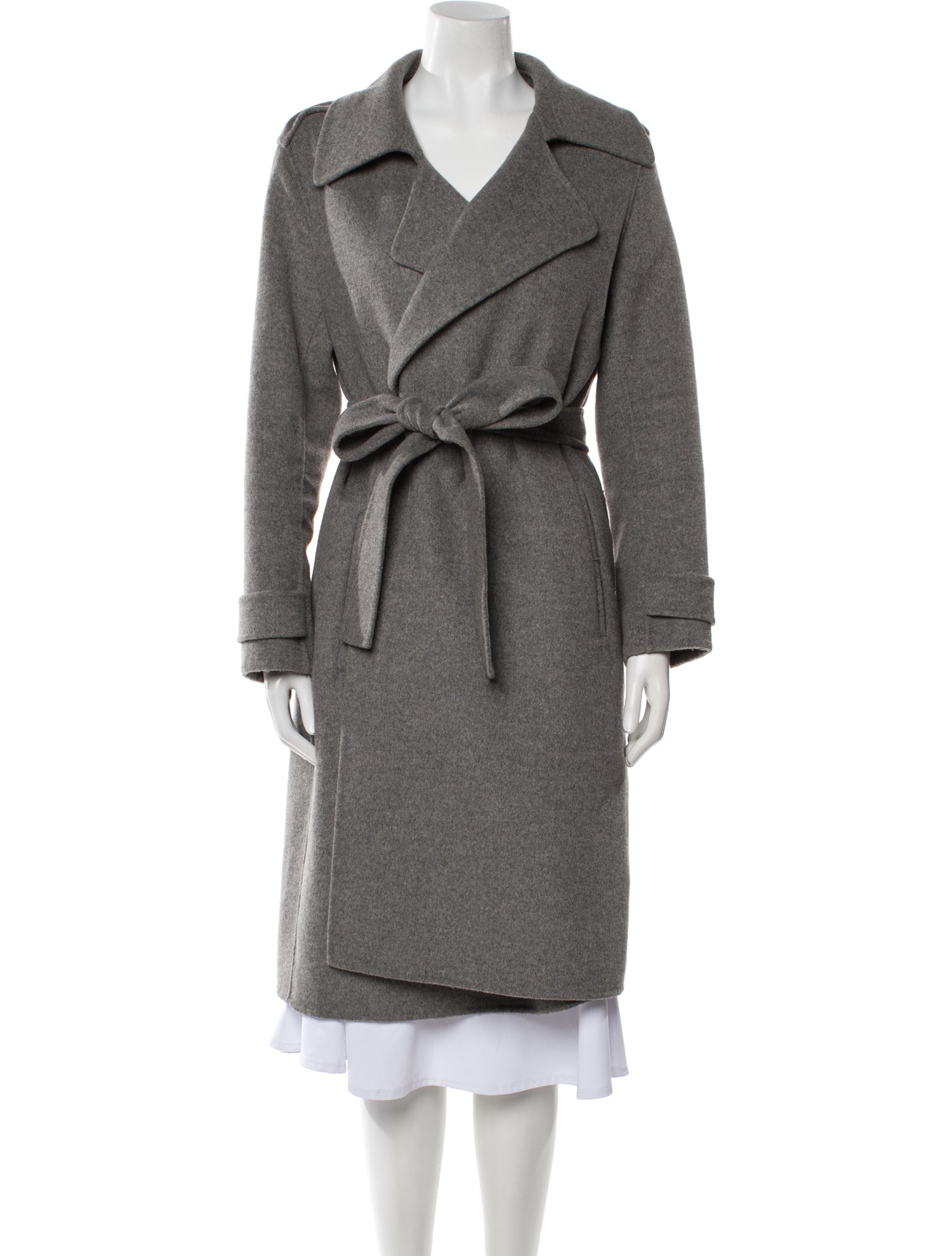 Badgley Mischka Wool Trench Coat