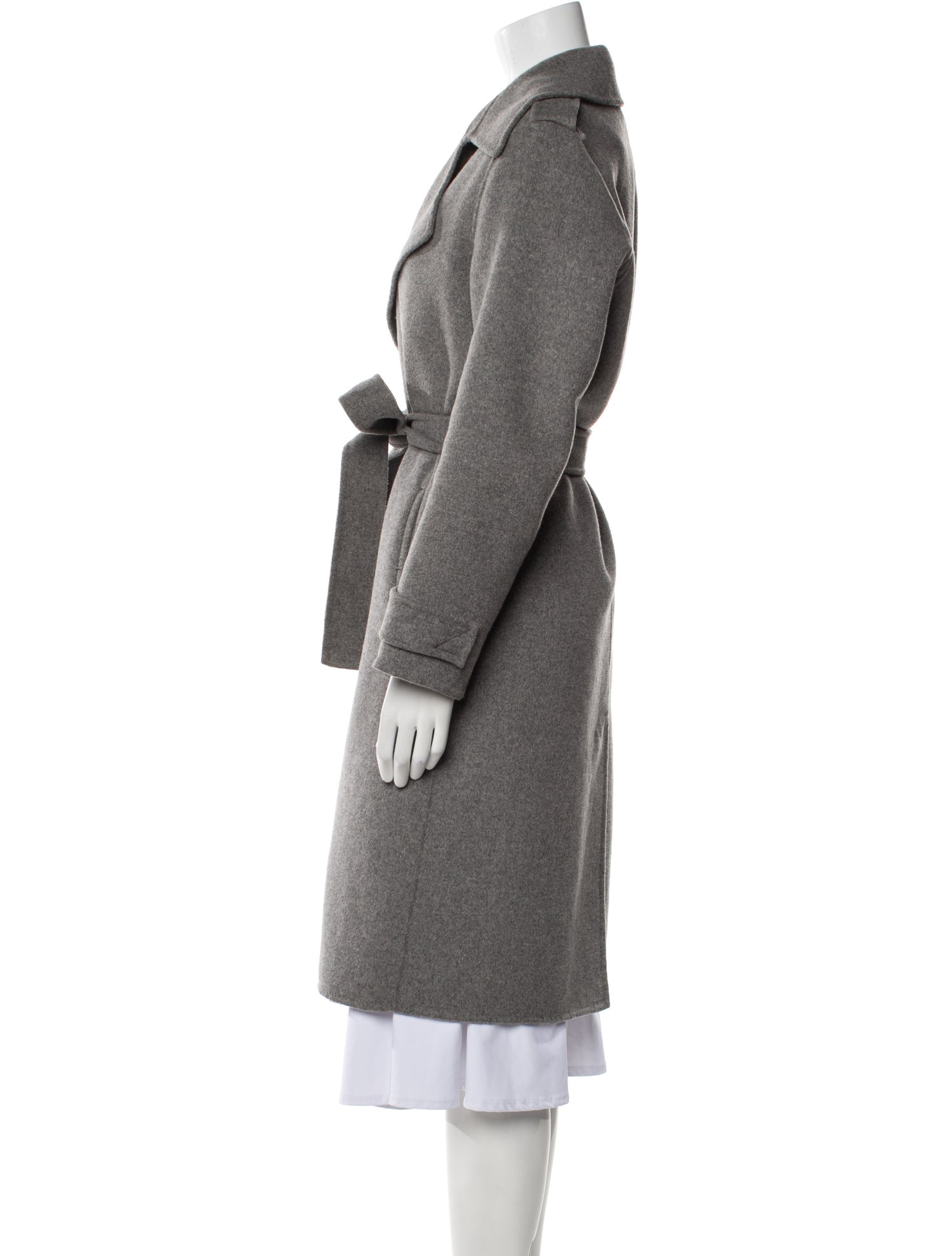 Badgley Mischka Wool Trench Coat