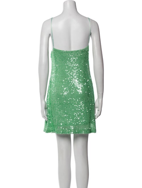 Badgley Mischka Cowl Neck Mini Dress