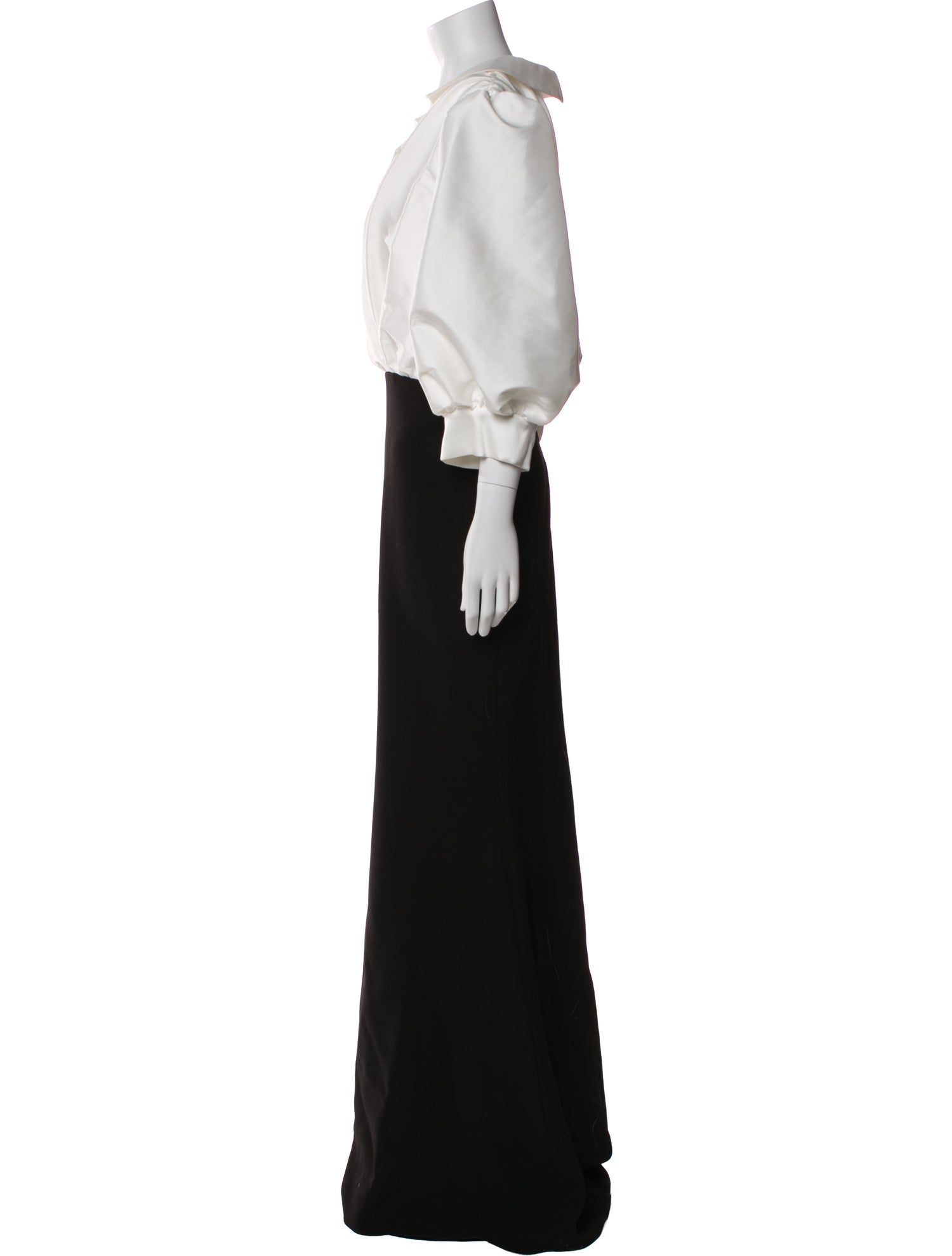 Badgley Mischka V-Neck Long Dress