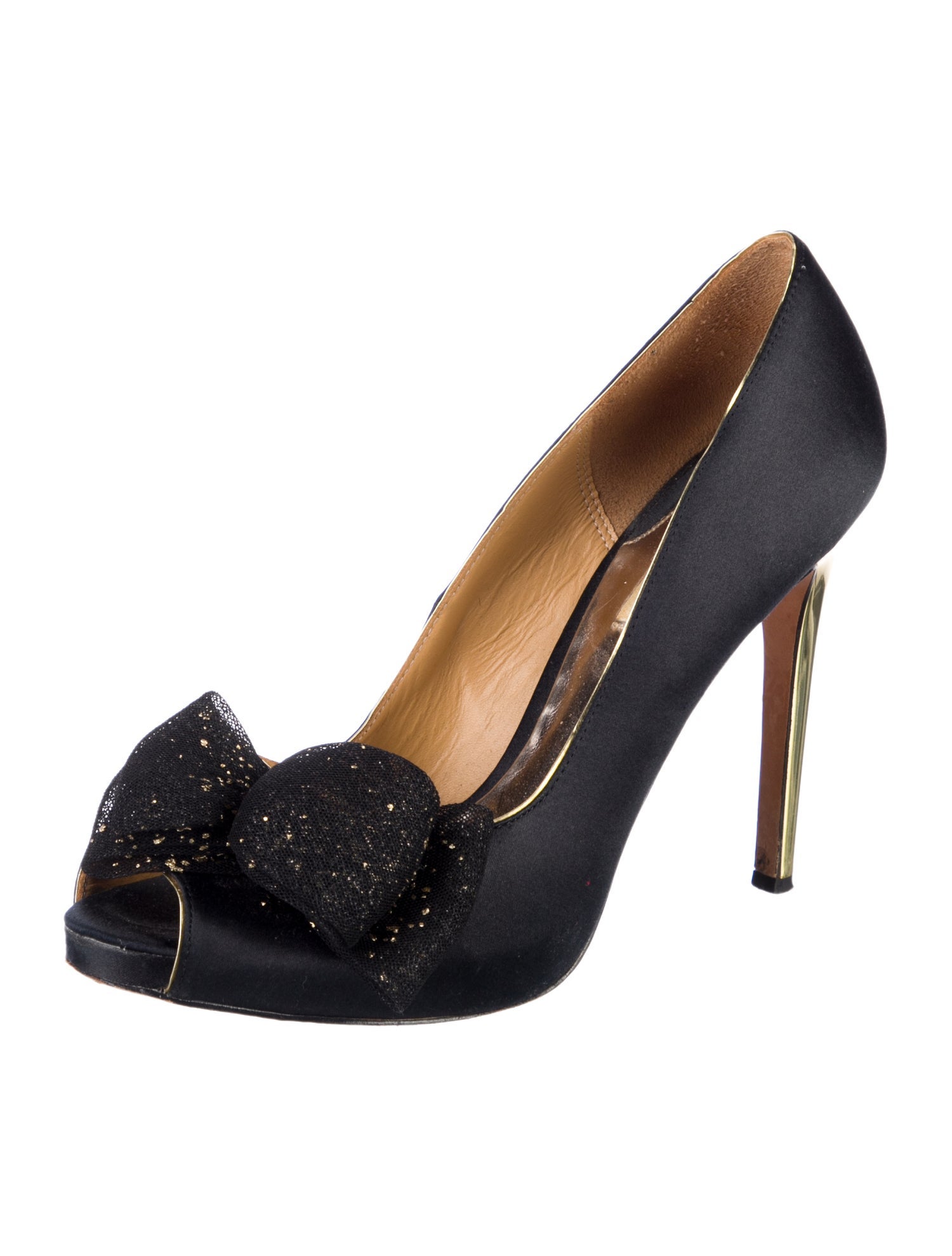 Badgley Mischka Satin Colorblock Pattern Pumps