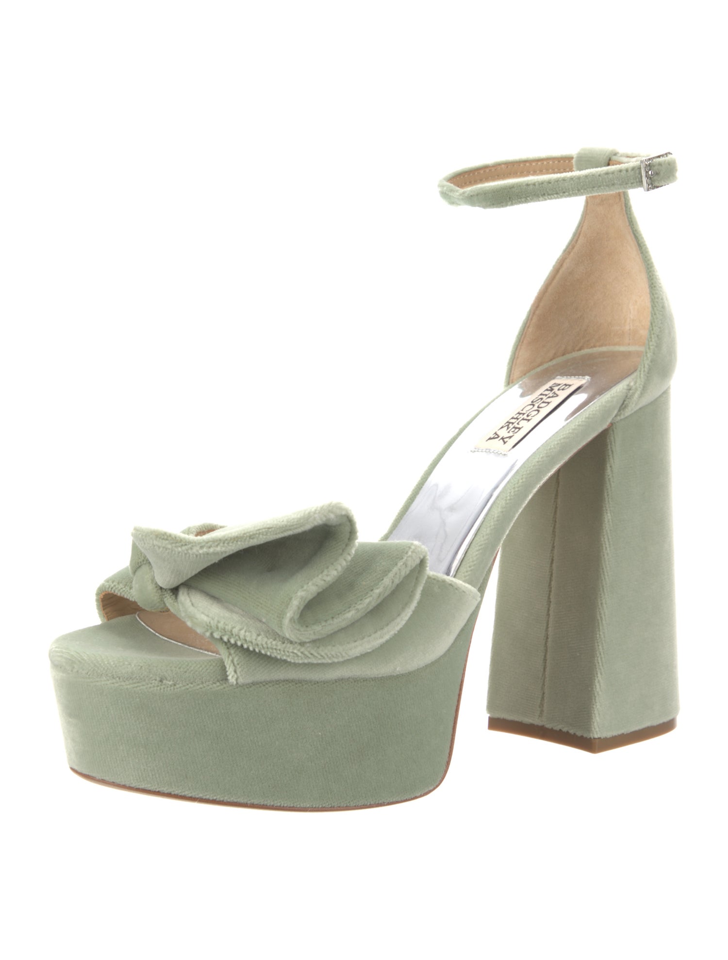 Badgley Mischka Velvet Sandals