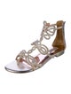 Badgley Mischka Leather Studded Accents Gladiator Sandals