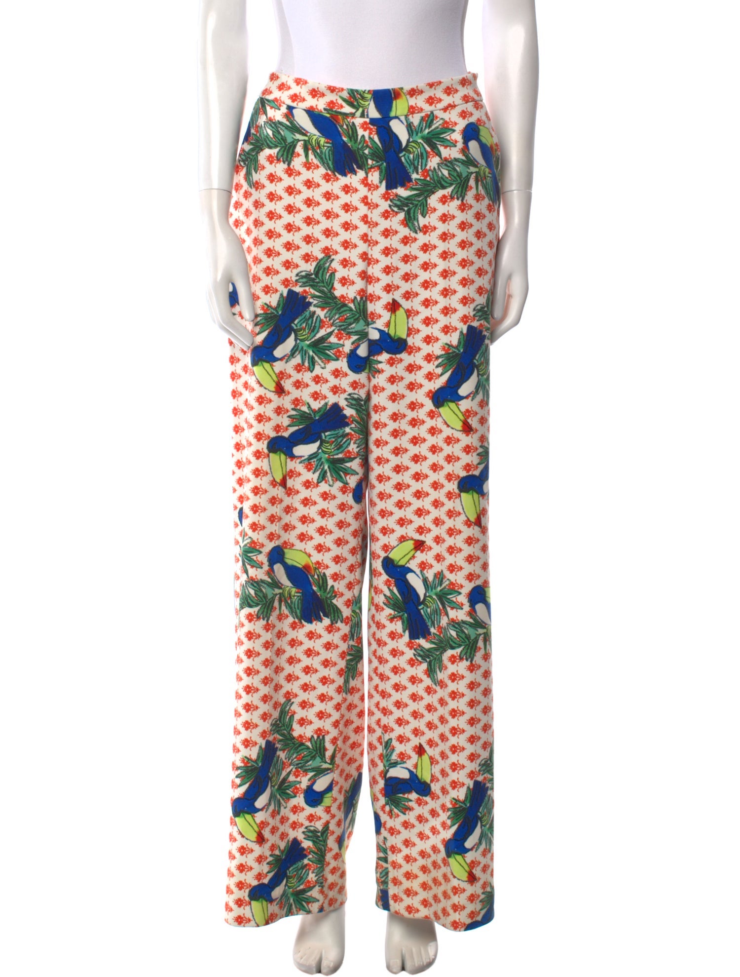 Badgley Mischka Floral Print Wide Leg Pants